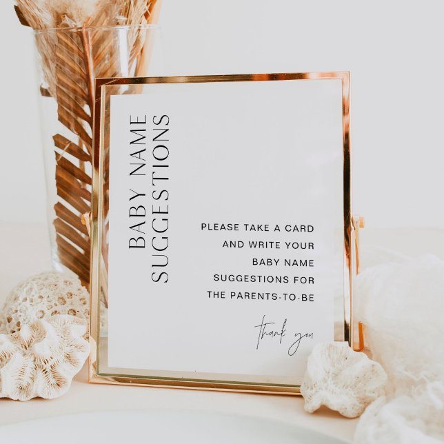 Poster HARLOW Nome do Bebê Sugestões Sinal do Chá de fral (Criador carregado)