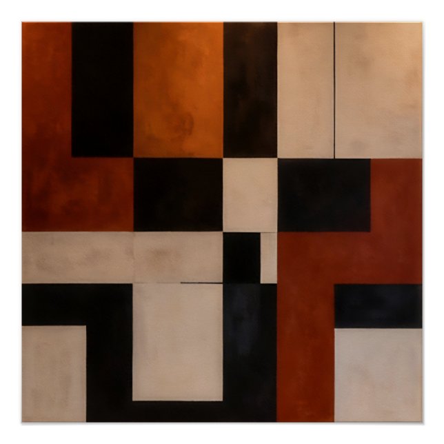 Pôster Harmonia Abstrata (Frente)