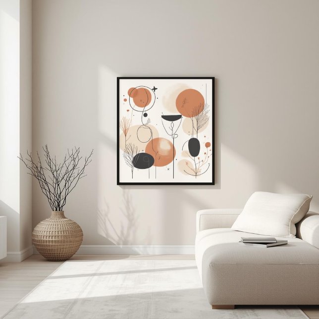 Poster Harmonia Cósmica | Arte de Parede Geométrica Abstr (Criador carregado)