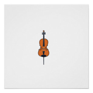 Pôster Harmonia da Natureza — Camiseta de Cello Divertido
