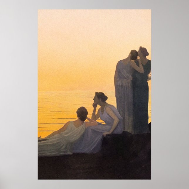 Poster Harmonia da Noite do Mar de Alphonse Osbert (Frente)