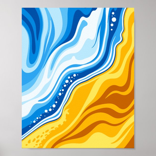 Poster Harmonia das Ondas de Água e Fogo (Frente)