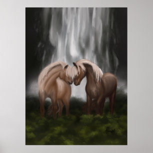Poster Harmonia de Cavalos: Serenidade Islandesa