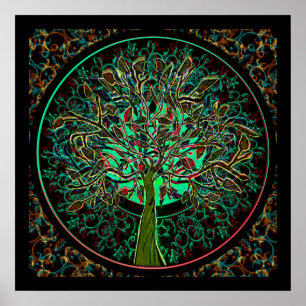 Poster Harmonia e Árvore Esperança da Vida