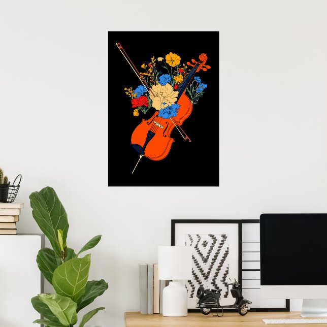 Poster Harmonia em Flor (Escritório em casa)