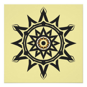Pôster Harmonia Eterna Mandala - Geometria divina em Dour