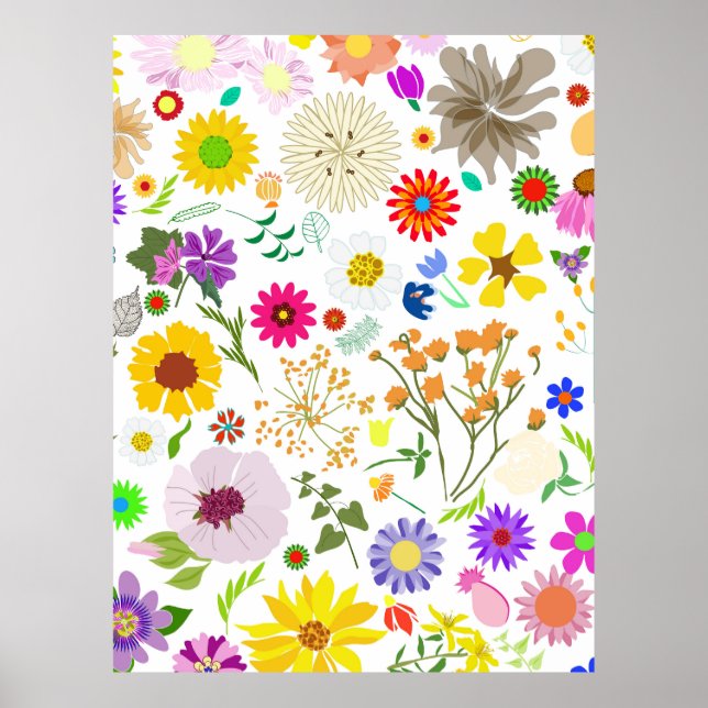 Poster Harmonia floral em Springtime (Frente)