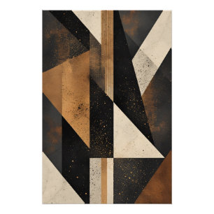 Pôster Harmonia Geométrica Contemporânea