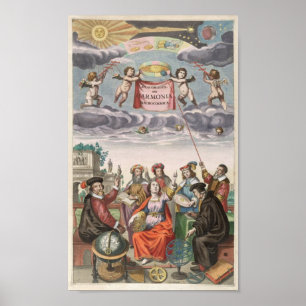 Pôster Harmonia Macrocosmica de Andreas Cellarius