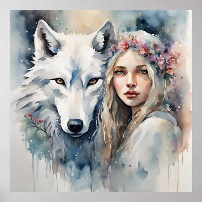 Poster Harmonia Mítica da Natureza" (Frente)