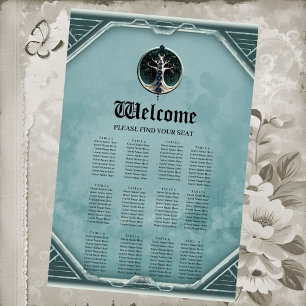 Poster Harmonia na árvore mística da vida.