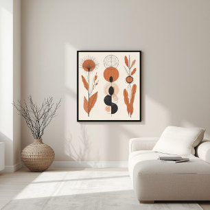Poster Harmonia na Forma – Composição Abstrata Neutra
