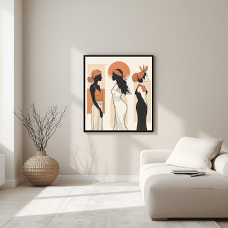 Poster Harmonia na Forma – Composição Abstrata Neutra XII