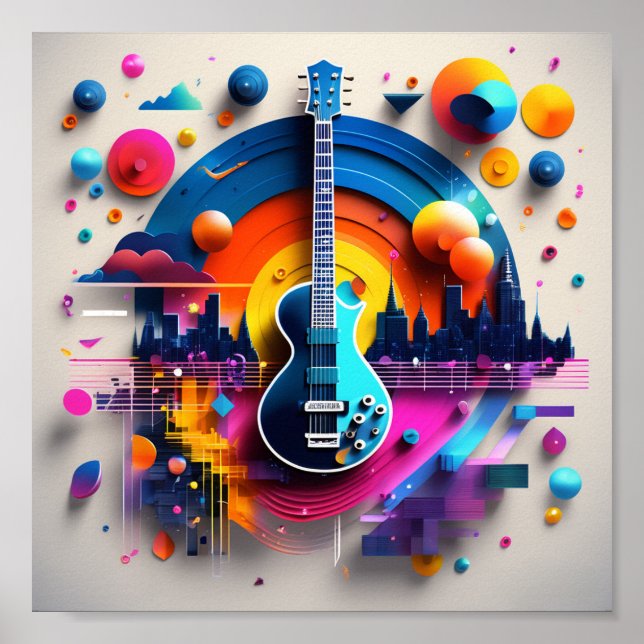 Poster HarmoniSonic Fusion: Um Ode Visual para o Beat e (Frente)