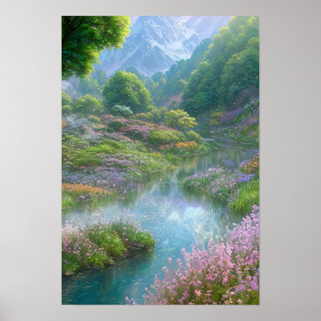 Poster Harmony of Nature, Sping landscape (Frente)