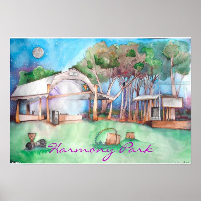 Poster Harmony Park @ Night (Frente)