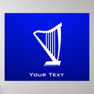 Pôster Harp Azul