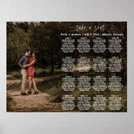 Poster HARPER Modern Photo Seating Chart Modelo