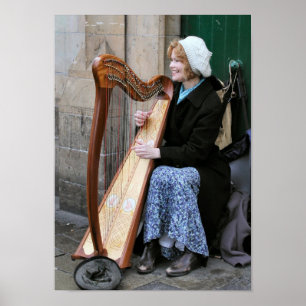 Poster Harpist irlandês
