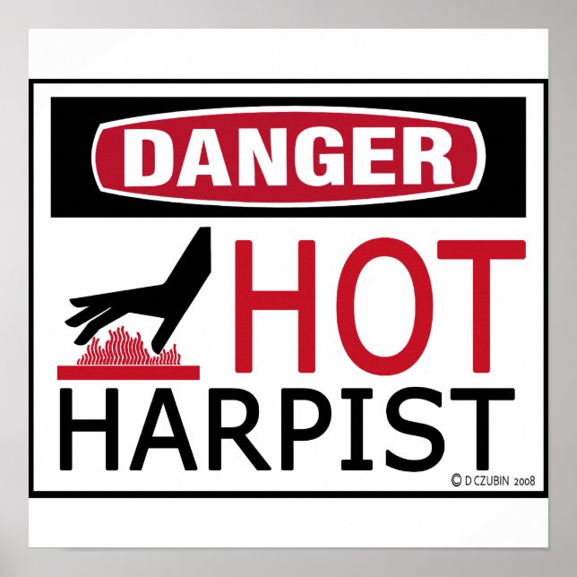 Pôster Harpist quente (Frente)