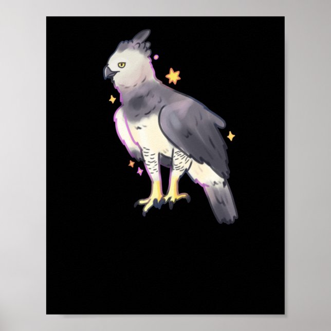 Poster Harpy Eagle Art Sticker (Frente)