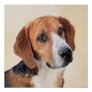 Pôster Harrier Painting (Pintura de Cachorro Original)