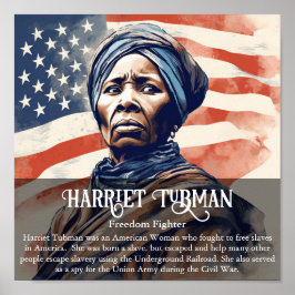 Poster Harriet Tubman Black History Monroom