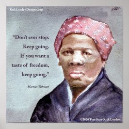 Poster Harriet Tubman & Citação