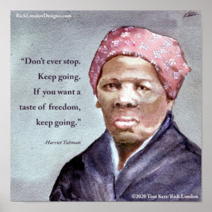 Poster Harriet Tubman & Quote