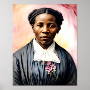 Poster Harriet Tubman - Retrato Original
