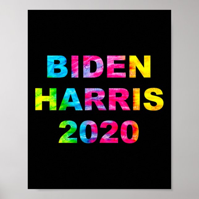 Poster Harris 2020 Eletion Tie Dye Vintage Hippie (Frente)