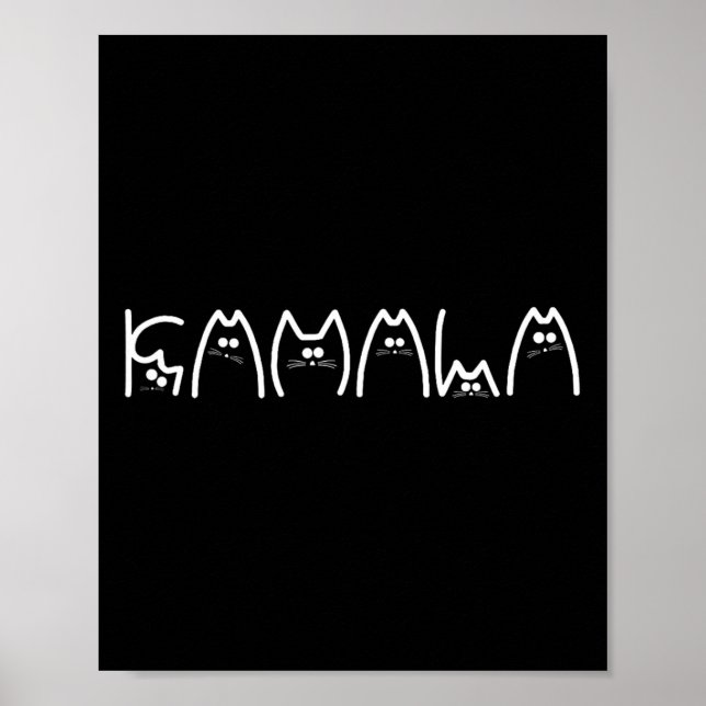 Poster Harris Cat Lettering Positive1 (Frente)