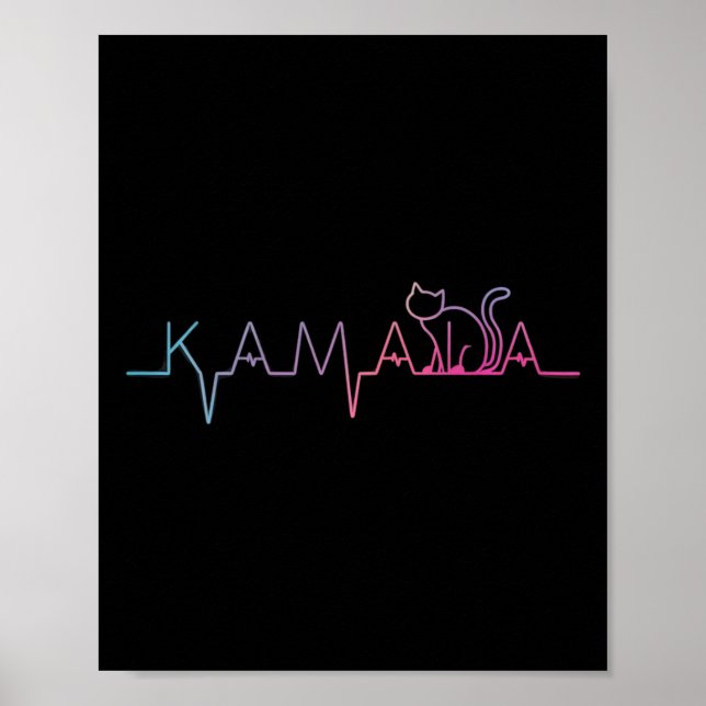 Poster Harris Cat Lettering Positivo Funny Cat Lover (Frente)