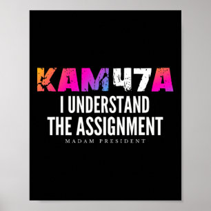 Poster Harris Kam47a Eu Entendo O Meme De Ignment 