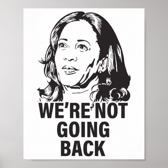 Poster Harris Não vamos voltar a 2024 (Frente)