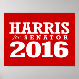 PÔSTER HARRIS PARA O SENADOR 2016