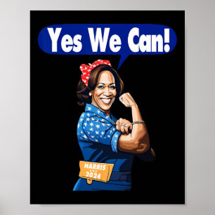 Poster Harris Para Presidente 2024 Sim Nós Podemos