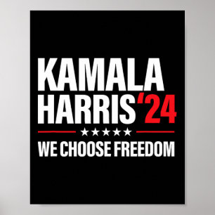 Poster Harris Para Presidente Eleição 2024 Escolhemos Lib
