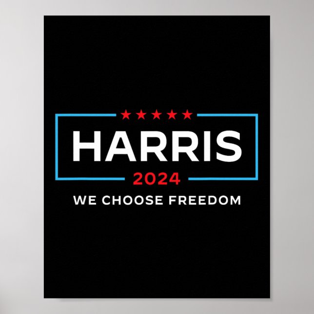Poster Harris Para Presidente Eleição 2024 Escolhemos Lib (Frente)