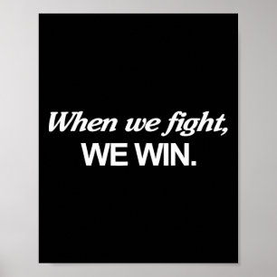 Poster Harris Quando Combatemos Ganhamos