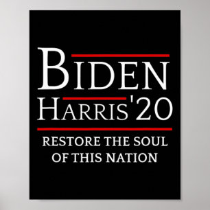 Poster Harris Restore Soul Of Nation Votação 2020