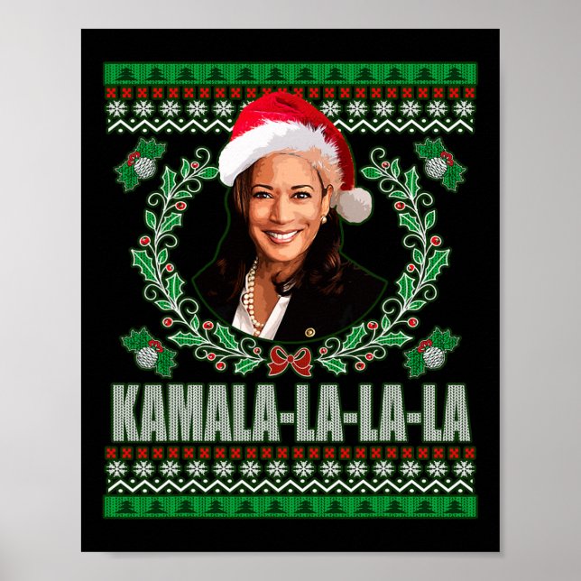 Poster Harris Shirt Kamala La La La La La Mulheres - Cris (Frente)