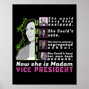 Poster Harris T Shirt - Kamala Harris Vp - História Negra