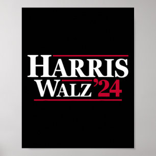Poster Harris Tim Walz 2024 24 Para O Presidente Brat Usa