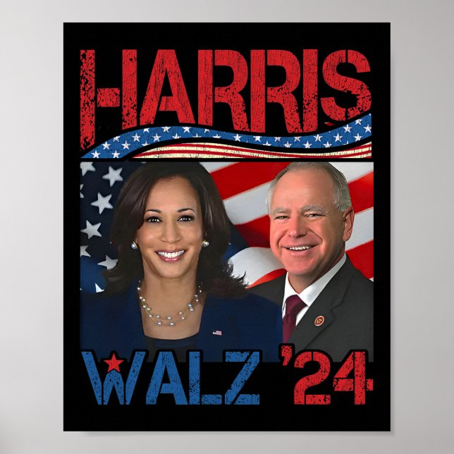 Poster Harris Tim Walz Waltz 3 (Frente)
