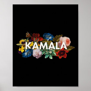 Poster Harris Vintage Floral Feminina Primeira Presid