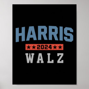 Poster Harris Waltz 2024 Eleição Kamala Harris Tim Waltz