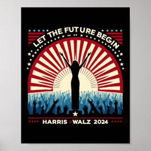 Poster Harris Waltz 2024 Eleição Kamala Harris Tim Waltz