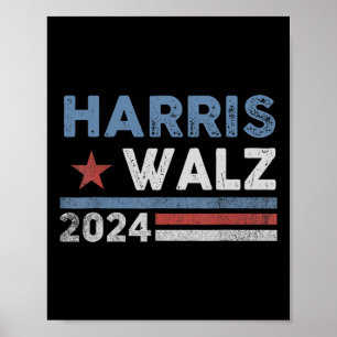 Poster Harris Waltz 2024 Eleição Kamala Harris Tim Waltz
