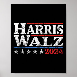 Poster Harris Waltz 24 Eleição Kamala Harris Tim Waltz 2